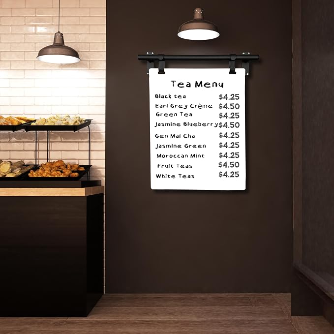 Hanging Menu Contemporary Style Chalkboard Sign, Metal Menu Display 22x28 - Image 6