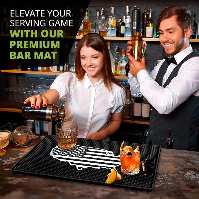 American Flag Bar Mat - Image 3