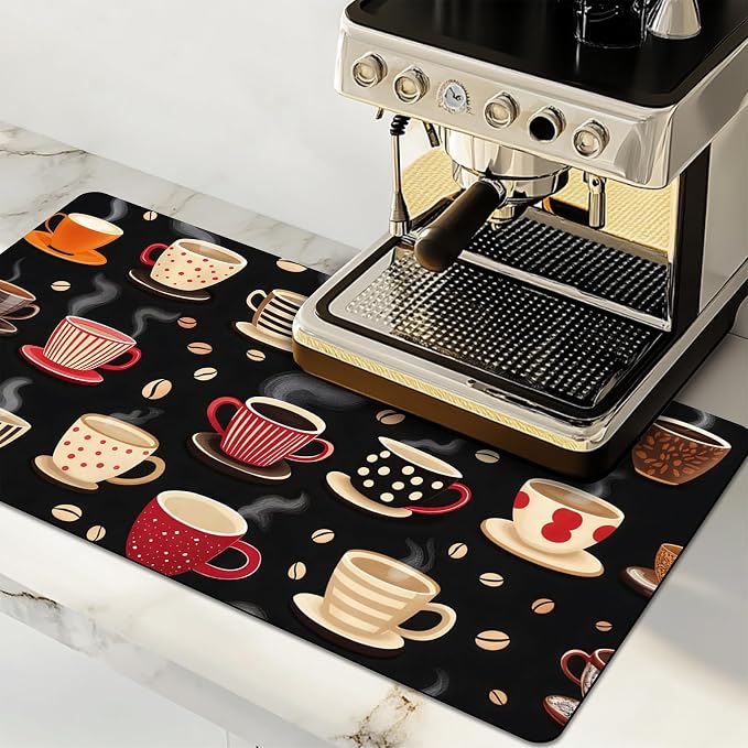Dish Drying Mat Large Coffee Mat Absorbent Drying Mat by GIVEYOUTHEBEST