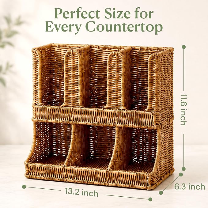 Cantalop Cup and Condiment Holder, Coffee Station Organizer - Image 3