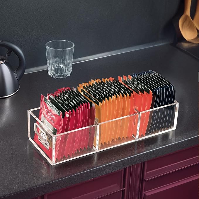 FUCDTEFC Tea Bag Organizer, Small Clear Tea Bag Holder - Image 7
