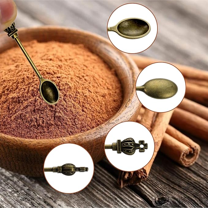 12-Pack Mini Spoons Metal Tiny Shovels 2.19-Inch Small Medicine Spoon - Image 5