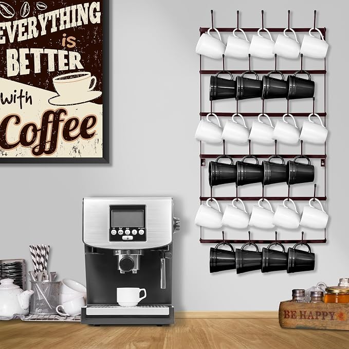 Sorbus Mug Rack for Wall - Image 2