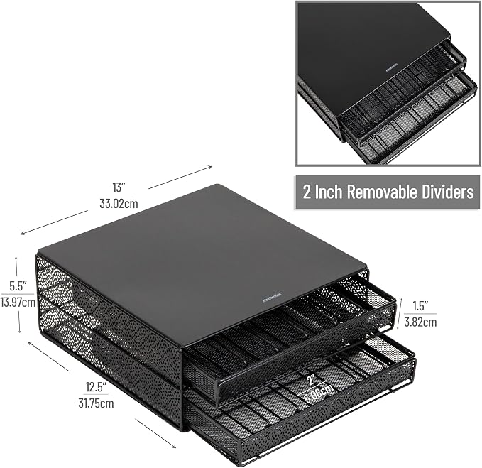 Mind Reader 2 Drawer Coffee Pod Organizer - Image 3