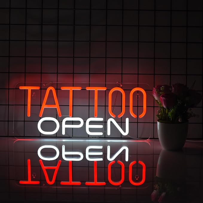 TATTOO OPEN Neon Sign for Wall Décor - Image 5