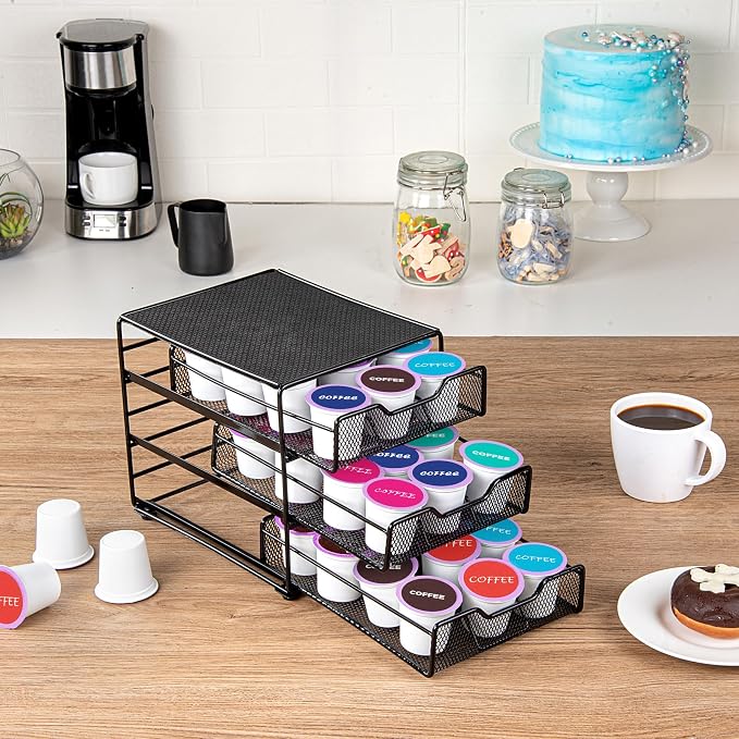 Restaurantware Restpresso 8.5 x 8.5x 7 Inch Multi-Tier Coffee Capsule Drawer 1 - Image 4