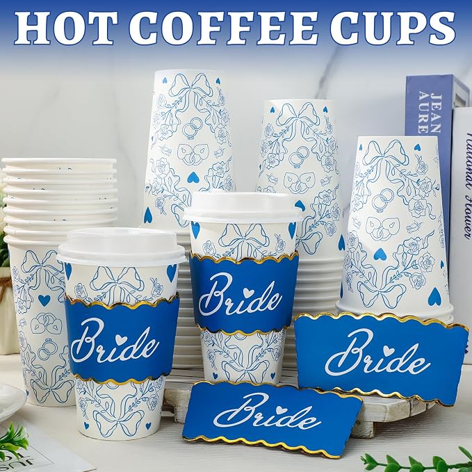 JarThenaAMCS 50 Sets Wedding Coffee Cups - Image 3