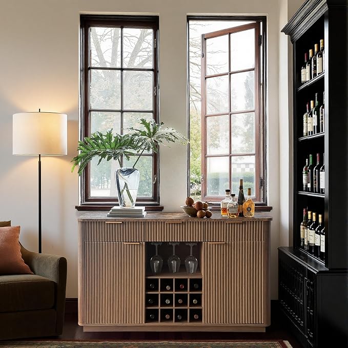 win2win Fluted Sideboard Buffet Cabinet - Image 7