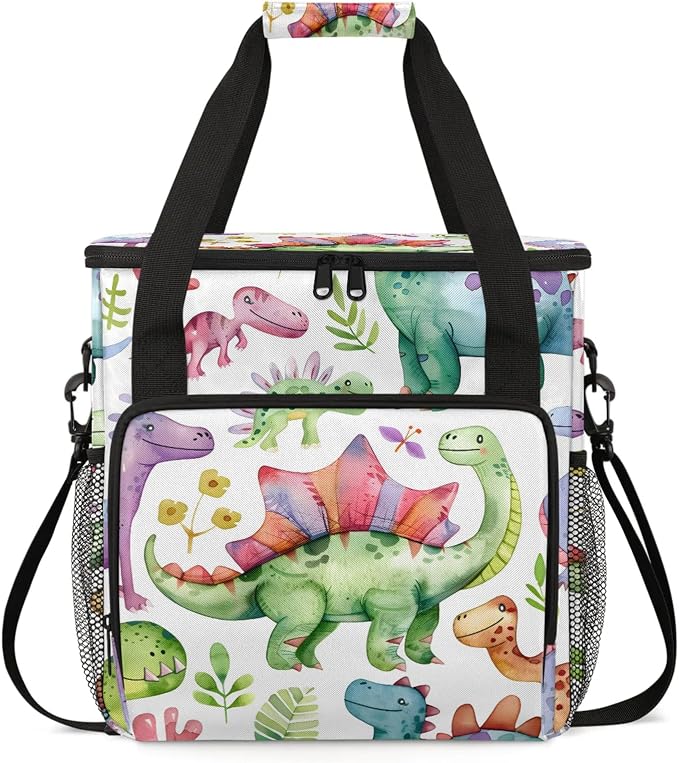 Dinosaur Funny Dino Coffee Maker Carring Bag, Large Insulated Storage Organizer by Home