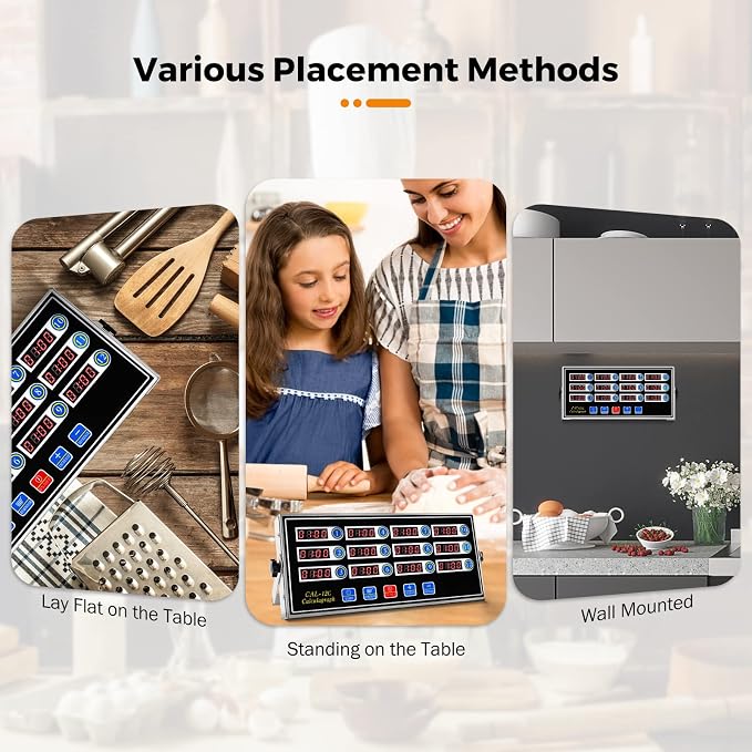 BEAMNOVA 12 Channels Digital Kitchen Timer - Image 7