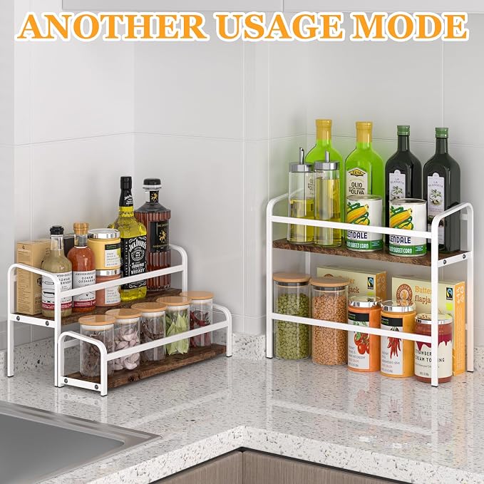 DTUQYX Coffee Syrup Organizer 3-Tier, 12 Bottles Capacity Coffee Syrup Rack - Image 7