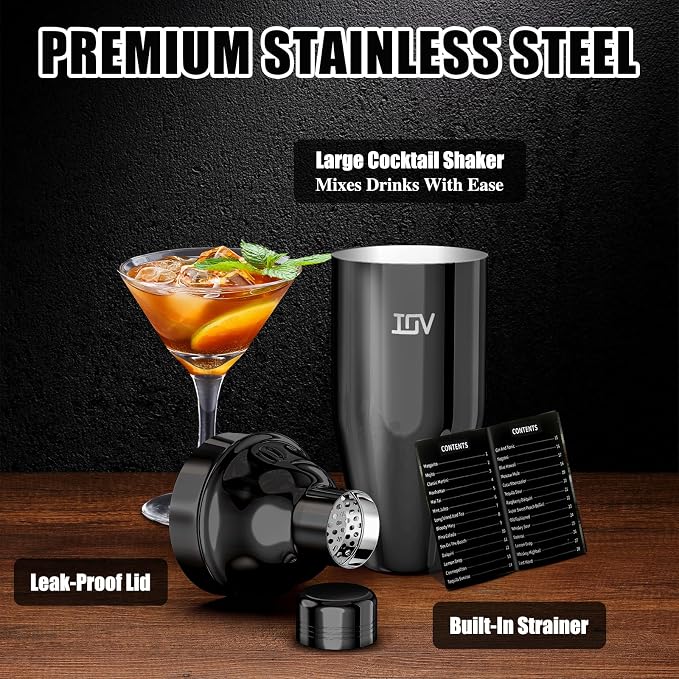 IOV Cocktail Shaker, 24 oz Martini Shaker, Drink Mixer - Image 4
