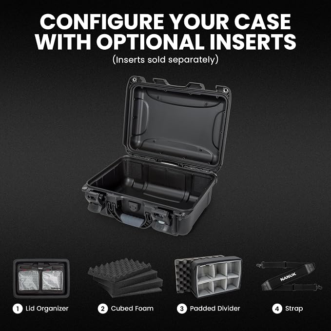 NANUK 915 Empty Hard Case, IP67 Waterproof, Dustproof and Impact Resistant - Image 3