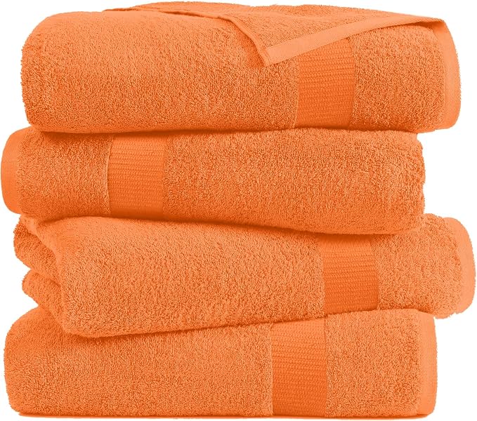 RIVERSIDE Medium Bath Towel Set of 4, 24x48 Inches – 100% Ring-Spun Cotton Bath - Image 4