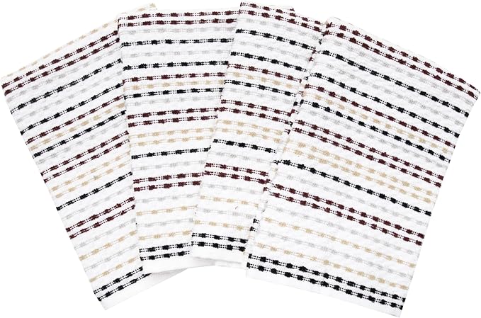 Ritz Pebble Bar Mop, Neutral Color, 4 Towel Set - Image 2