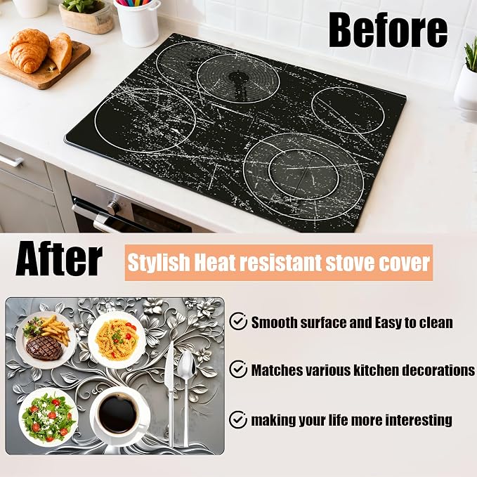 Anti-Slip Electric Stove Top Cover, Foldable Heat-Resistant Glass Stove Top - Image 2