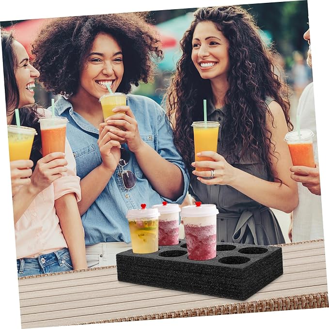 Multi- Hole Cup Holder Drink Carrier Portable Drink Carrier Resuable Coffee Cup - Image 9