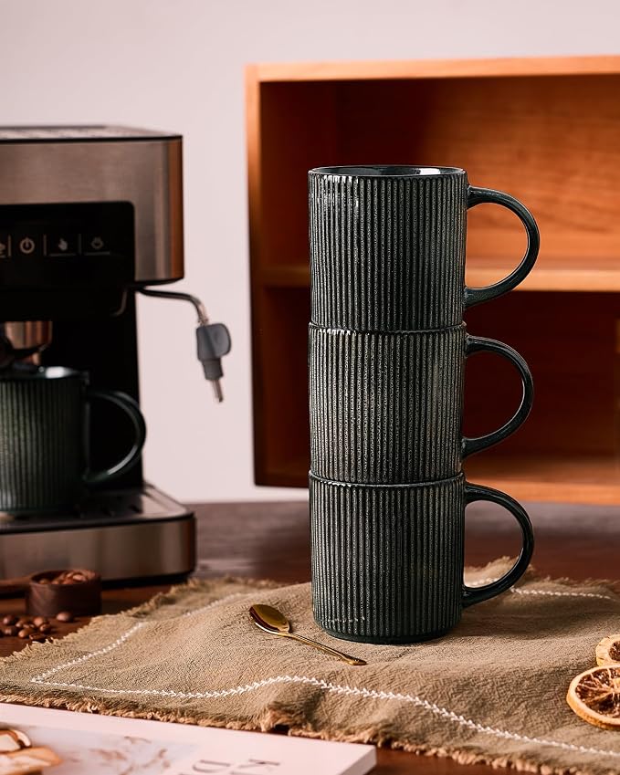 famiware Coffee Mug Set for 8, Star 12 oz Catering Mugs Cup Set - Image 6