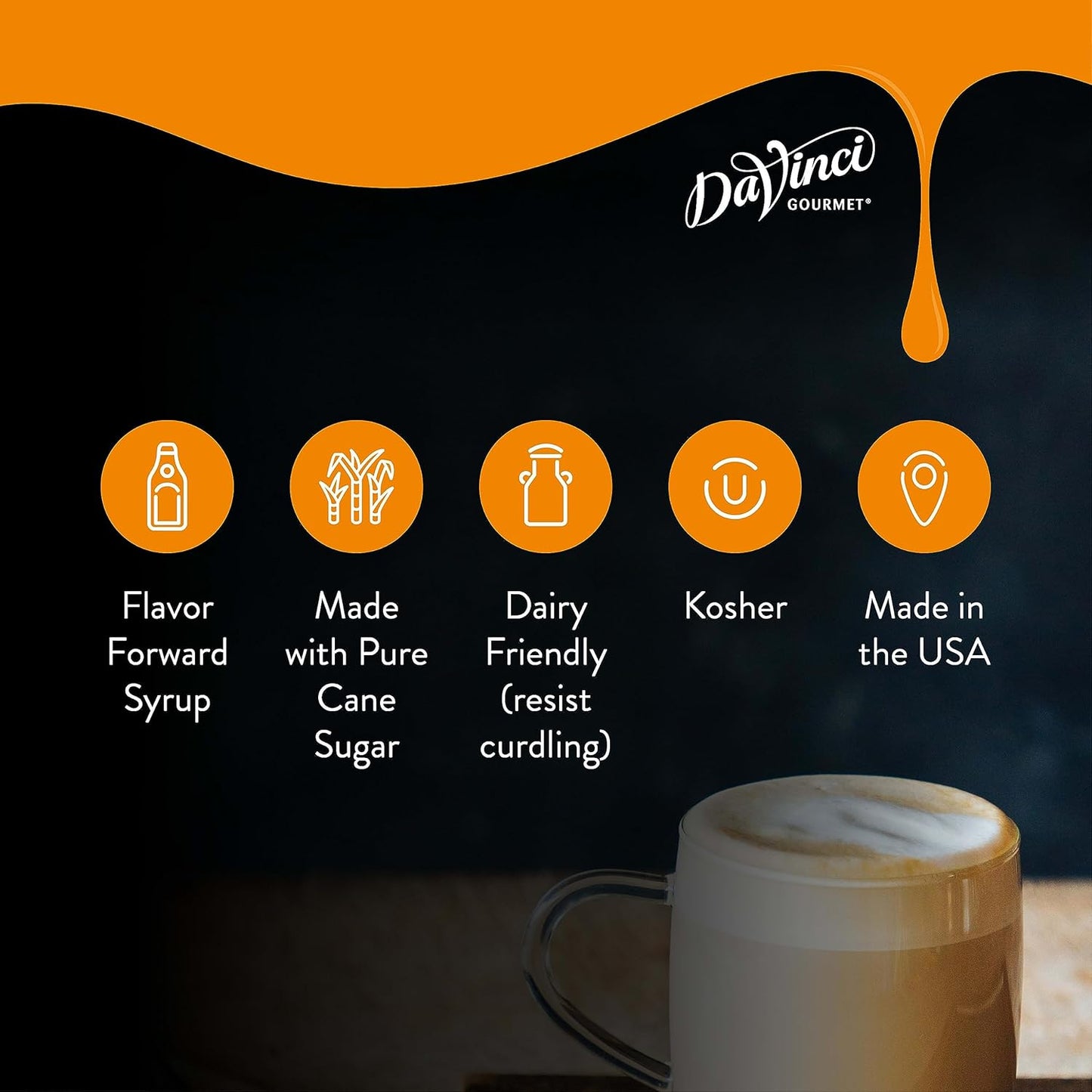 DaVinci Gourmet Classic Peppermint Syrup, 25.4 Fluid Ounces (Pack of 4)