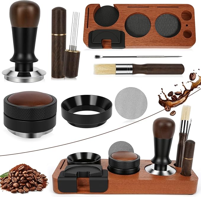 8 PCS Espresso Accessories Kit, 54mm Espresso Tamper Kit Coffee Tamper Set by Unknown