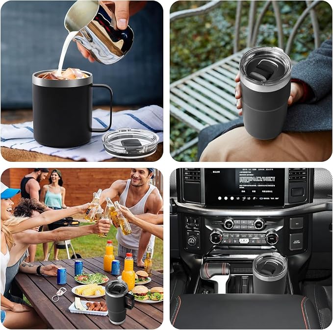 20 oz Tumbler Lid, 2 Pack Magnetic Slider Replacement Lids - Image 7