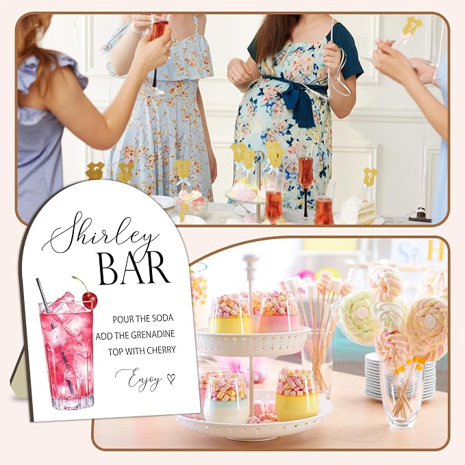 Shirley Bar Sign, Baby Shower Welcome Sign, Shirley Baby Shower Table Decor Sign - Image 7