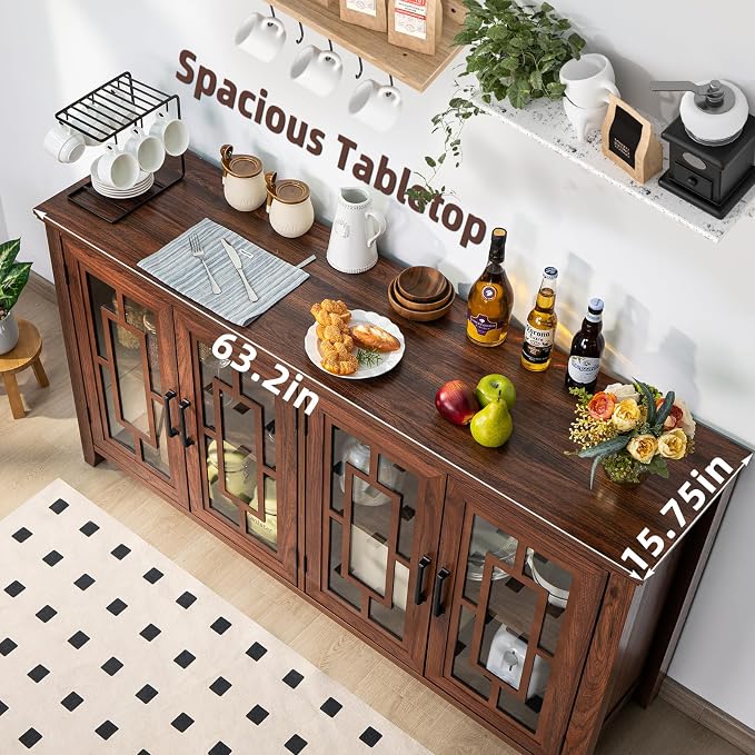 Joaxswe Large Sideboard Buffet Cabinet - Image 6