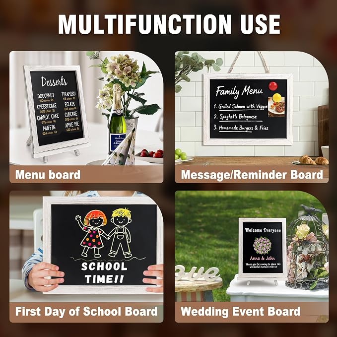 SELEAD 3-Pack Solid Wood Frame Chalkboard - Image 8