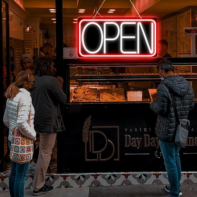 22" X 11" Led Neon Open Signs for Business, Large Open Signs, Plug In Electric - Image 7