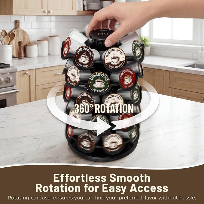 EVERIE Coffee Pod Carousel Organizer - Image 3