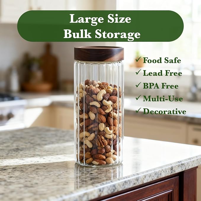 Decorative Borosilicate Glass Jar - Image 2