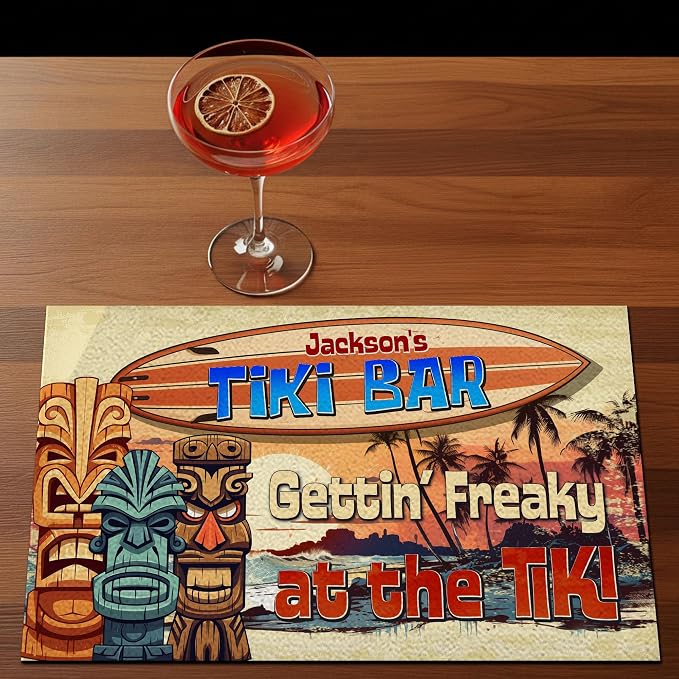 THUYPT Personalized Tiki Bar Mat, Dish Drying Mat - Image 4