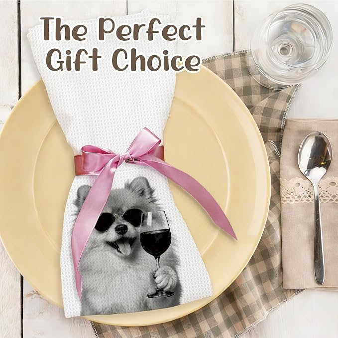 Funny Labrador Kitchen Towels Set of 2, Dog Kitchen Bar Accessories, Dog Chef - Image 5