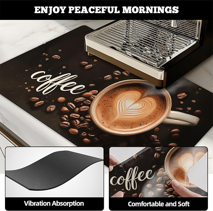 Dish Drying Mat Large Coffee Mat Absorbent Drying Mat - Image 3