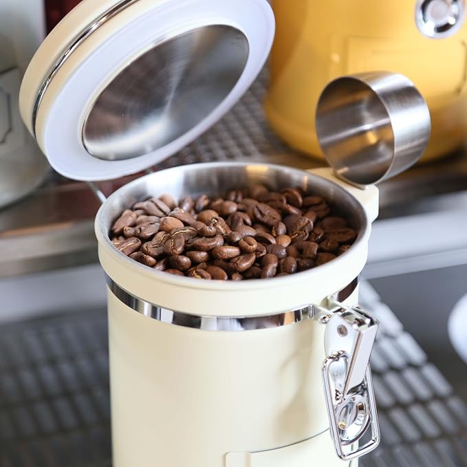 PRINCE G Airtight Coffee Canister, Light-Blocking Stainless Steel Coffee - Image 7