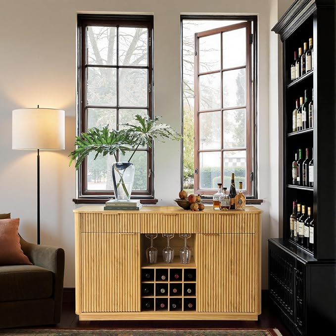 win2win Fluted Sideboard Buffet Cabinet - Image 7