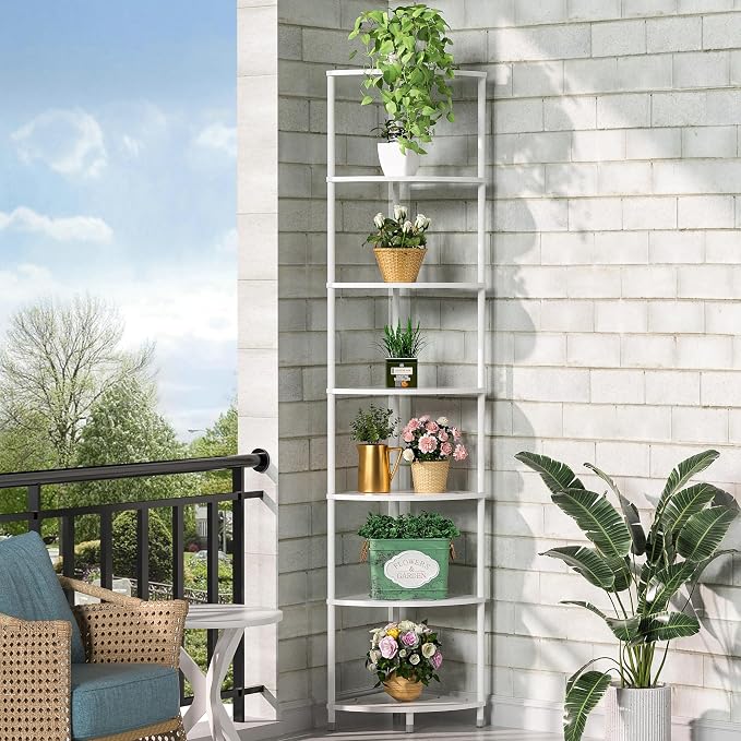 7 Tier Corner Shelf Stand Kitchen Organizer - Image 5