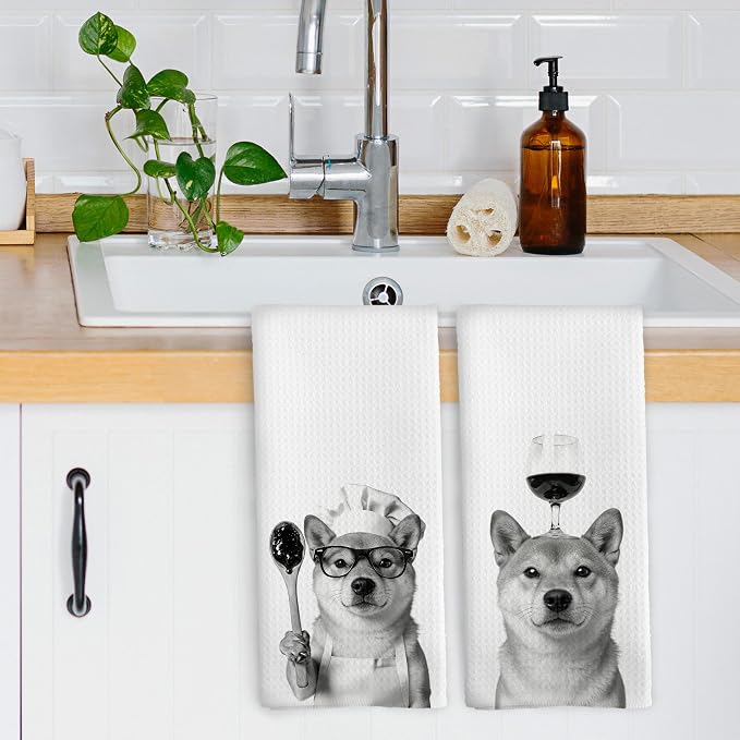 Funny Shiba Inu Hand Towels, Shiba Inu Gifts - Image 3
