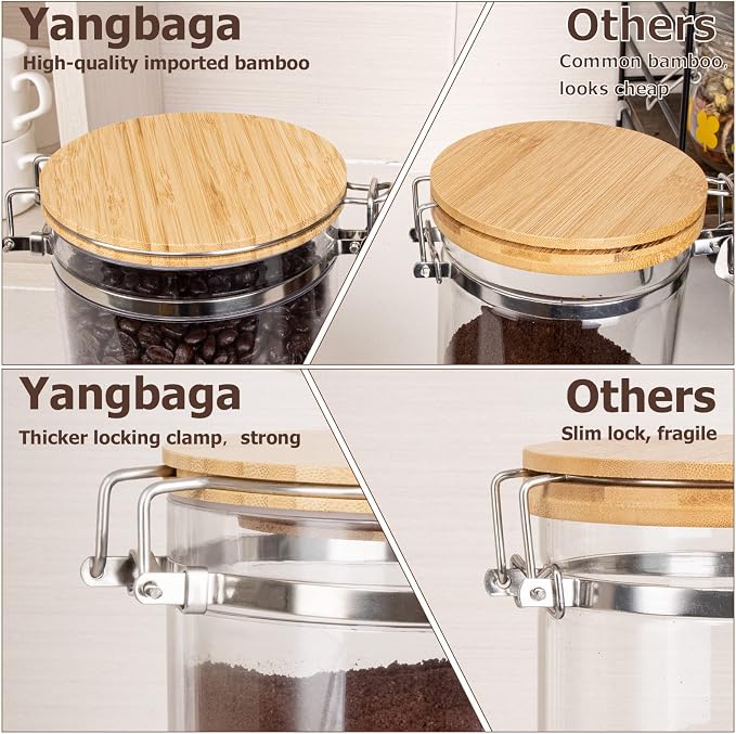Yangbaga 2Pcs Coffee Sugar Canisters - Image 7