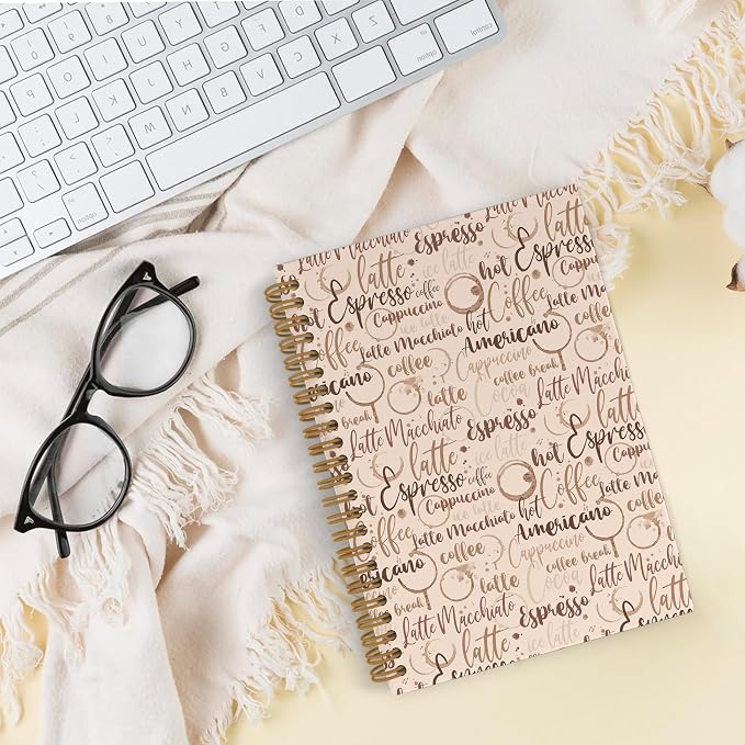 Coffee Themed Spiral Notebook, Coffee Gifts - Image 2