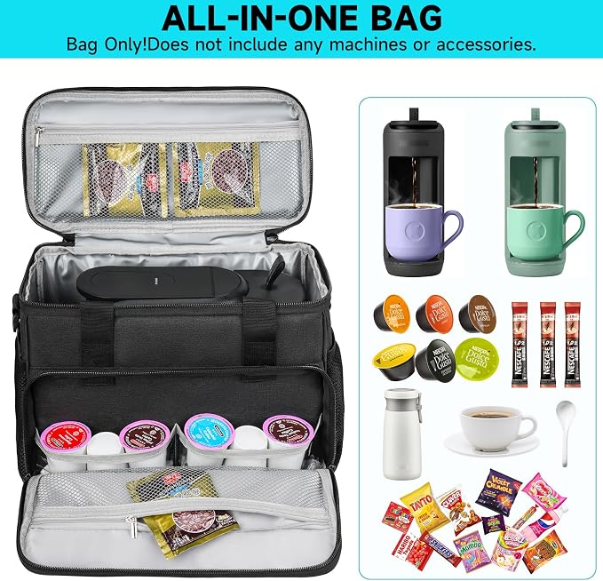 LEFOR·Z Coffee Maker Travel Bag Compatible - Image 4