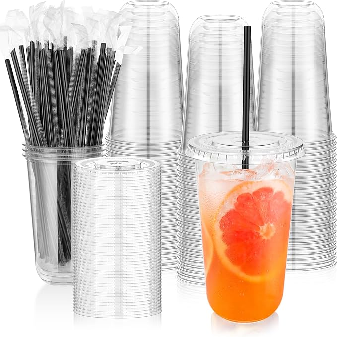 tchrules 100 Set 18oz Plastic Cups by Tchrules