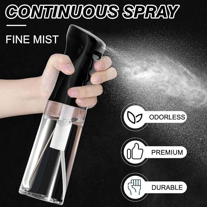 IMPORX Continuous Spray Bottle for Hair 2 Pack Home Essentials Spray Bottles - Image 3