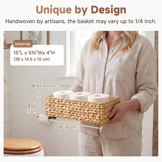 StorageWorks Toilet Tank Basket - Image 2