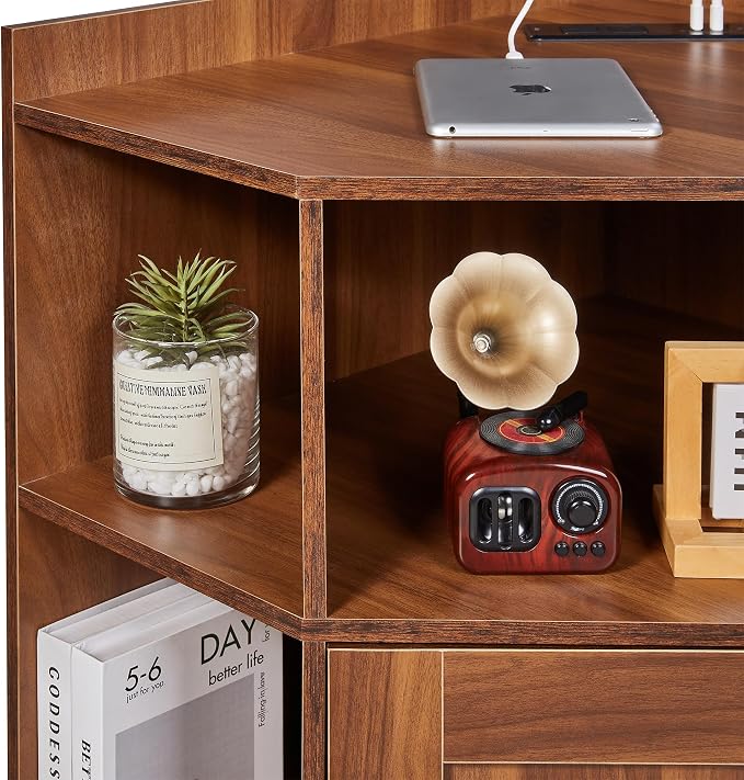 VECELO Corner Storage Cabinet - Image 3