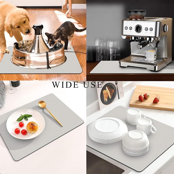 Coffee Mat for Countertops, Coffee Bar Accessories Fit Under Coffee Maker - Image 2