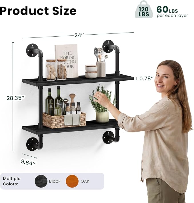 HDDFER Bathroom Floating Shelves - Image 3