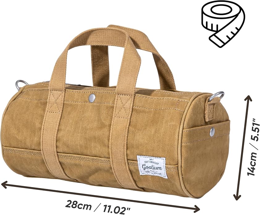 GOOTIUM Compact Crossbody Bag – Canvas Shoulder Bag & Travel Organizer – - Image 5