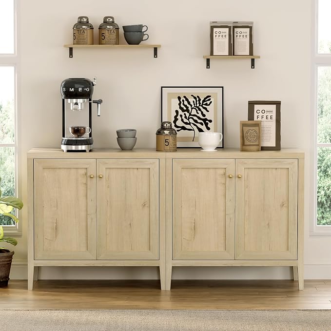 EYYTHUNG Sideboard Buffet Cabinets Set of 3 - Image 7