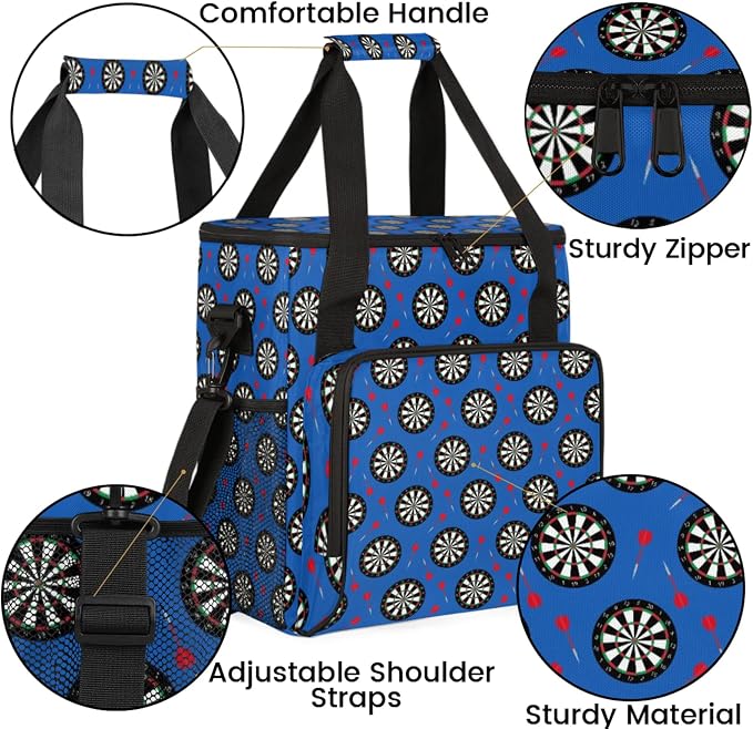 Dart Board Coffee Maker Travel Bag, Dart Board Large Carrying Storage Case - Image 6